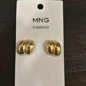 Mango gold earrings